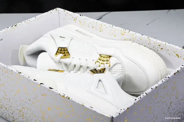 Reps LUCY 4 Retro Jordan Metallic Gold AQ9129-170 0525